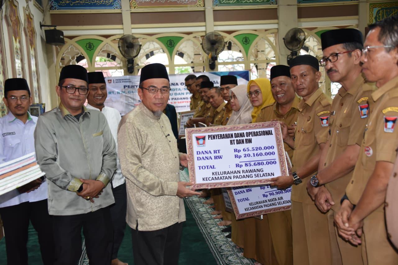 penyaluran-dana-operasional-tuntas,-wawako-maigus-nasir-minta-lurah-undang-rt/rw-untuk-penguatan-smart-surau