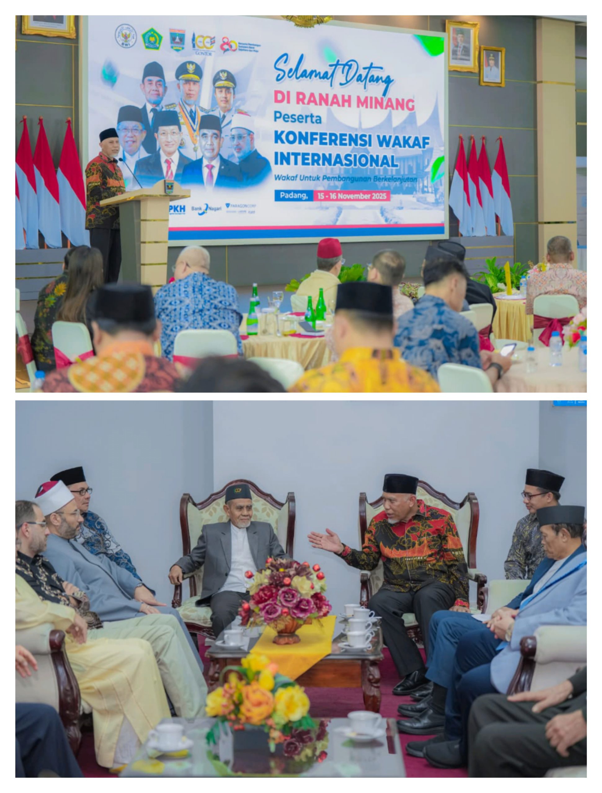 gala-dinner-konferensi-wakaf-internasional-2025,-gubernur-mahyeldi:-kedatangan-peserta-kehormatan-bagi-sumbar