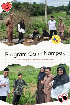 catin-nampak:-calon-pengantin-koto-tuo-tanam-bibit-buah-sebagai-komitmen-menjaga-lingkungan