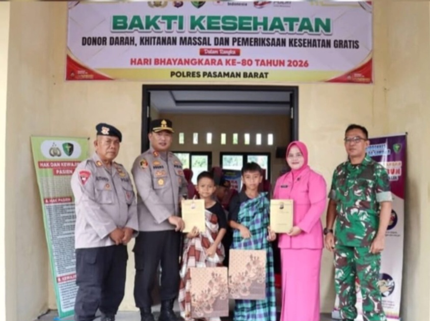 hari-bhayangkara-ke-80,-kapolres-agung-tribawanto-perkuat-kedekatan-polri-dan-masyarakat-lewat-bakti-kesehatan