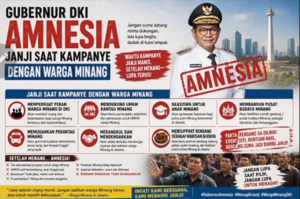 forum-perantau-minang:-janji-kampanye-tinggal-kenangan,-rakyat-kini-menagih-janji