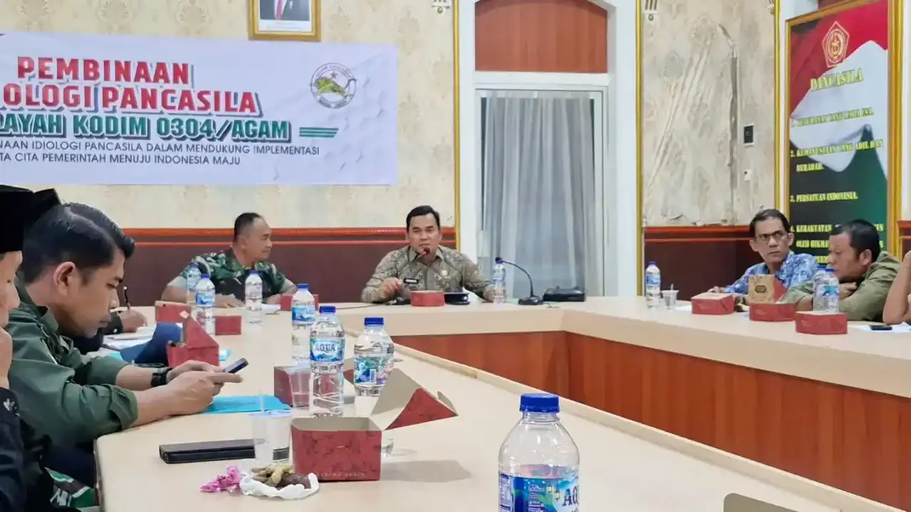 percepat-pembangunan-daerah,-pemkab-agam-dan-kodim-matangkan-program-tmmd