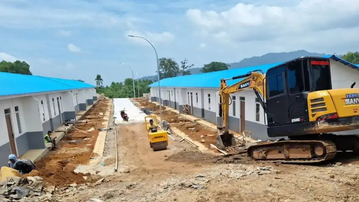 Proyek pembangunan 523 unit hunian tetap bagi warga Kota Padang di lokasi Balai Gadang, Sungkai, dan Kampung Lalang.